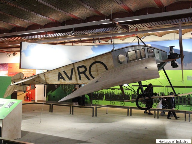 Replica AVRO F type at the Museum of Science and Industry