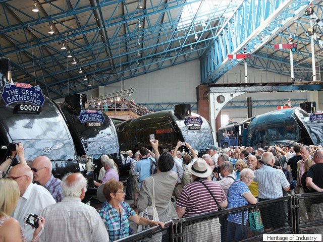 Admiring crowds at the National Railway Museum York