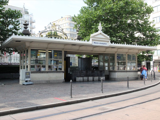 Ostend - Tram shelter, Marie Joseph Plein, the only surviving tramshelter, 1909